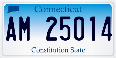 CT license plate AM25014