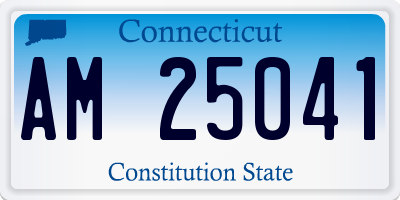 CT license plate AM25041