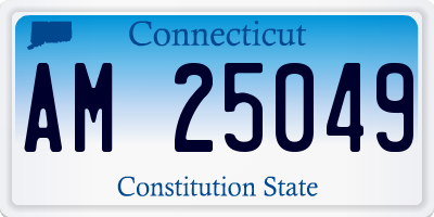 CT license plate AM25049