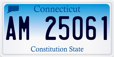 CT license plate AM25061