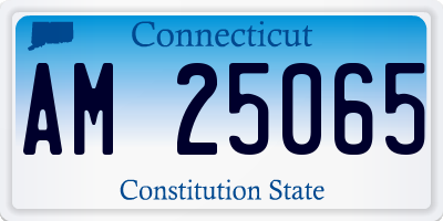CT license plate AM25065