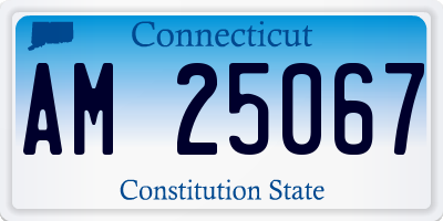 CT license plate AM25067