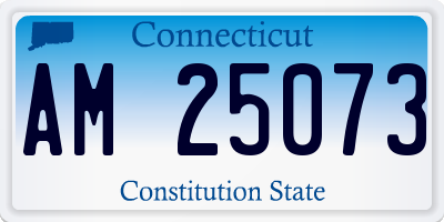 CT license plate AM25073