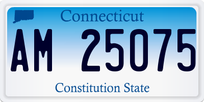 CT license plate AM25075