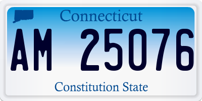 CT license plate AM25076