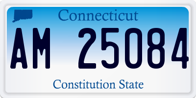 CT license plate AM25084