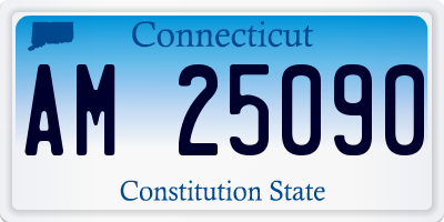 CT license plate AM25090