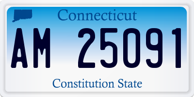 CT license plate AM25091