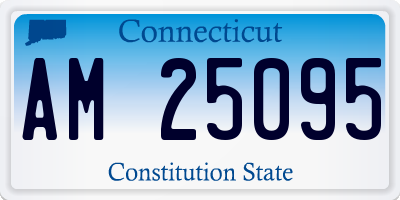 CT license plate AM25095