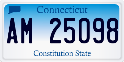 CT license plate AM25098