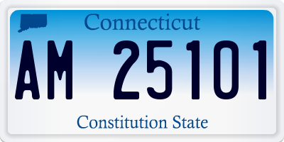 CT license plate AM25101