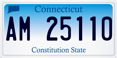 CT license plate AM25110