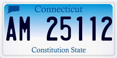 CT license plate AM25112