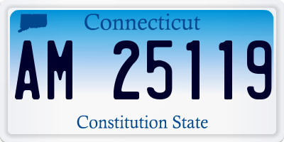 CT license plate AM25119