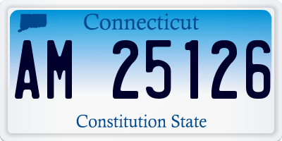 CT license plate AM25126