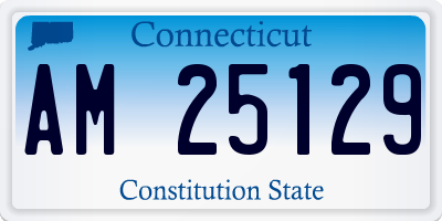 CT license plate AM25129