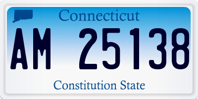 CT license plate AM25138
