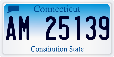 CT license plate AM25139