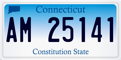 CT license plate AM25141