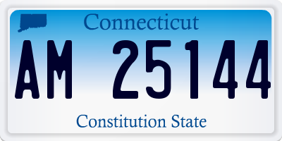 CT license plate AM25144