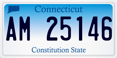 CT license plate AM25146