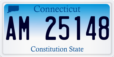 CT license plate AM25148