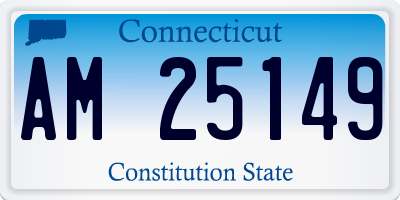 CT license plate AM25149