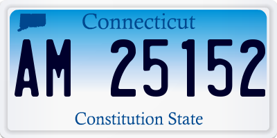 CT license plate AM25152
