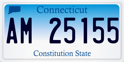 CT license plate AM25155