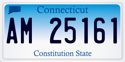 CT license plate AM25161
