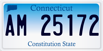 CT license plate AM25172