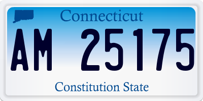 CT license plate AM25175