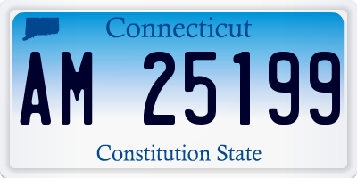 CT license plate AM25199