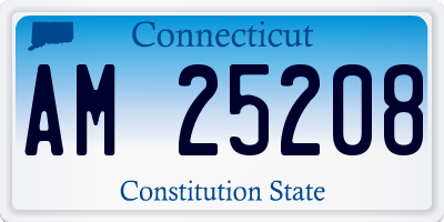 CT license plate AM25208