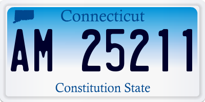 CT license plate AM25211