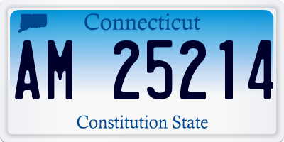 CT license plate AM25214