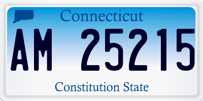 CT license plate AM25215