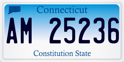 CT license plate AM25236