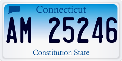 CT license plate AM25246