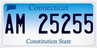 CT license plate AM25255