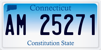 CT license plate AM25271