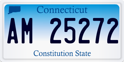 CT license plate AM25272