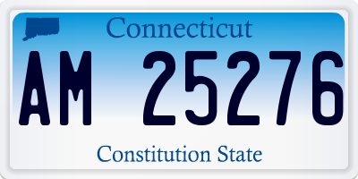 CT license plate AM25276