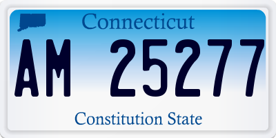 CT license plate AM25277