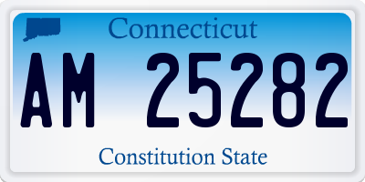 CT license plate AM25282