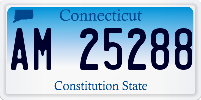 CT license plate AM25288