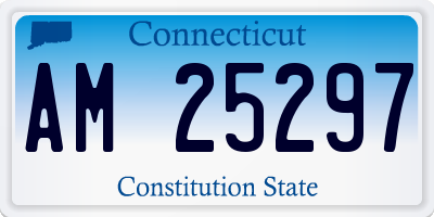 CT license plate AM25297