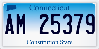 CT license plate AM25379