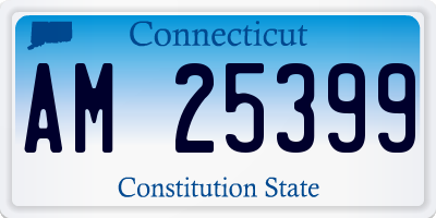 CT license plate AM25399