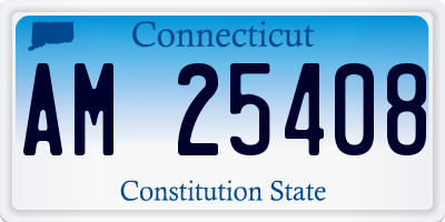 CT license plate AM25408